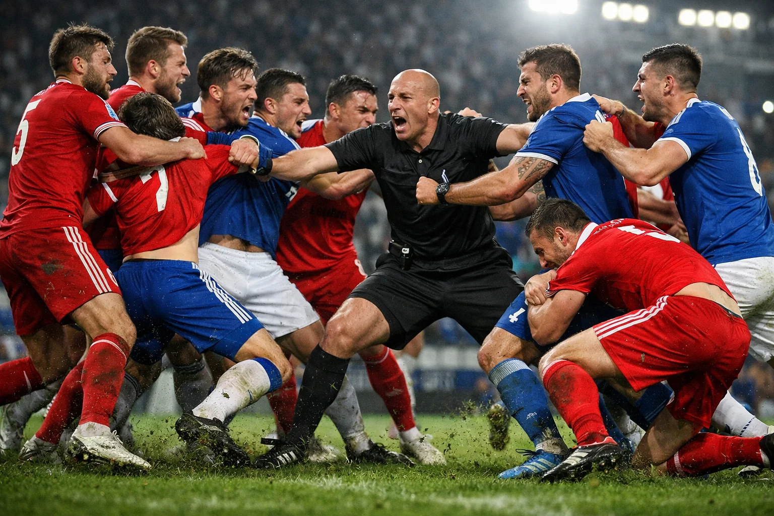 Pelea masiva en el partido Blooming vs Bolívar: qué ocurrió en el campo