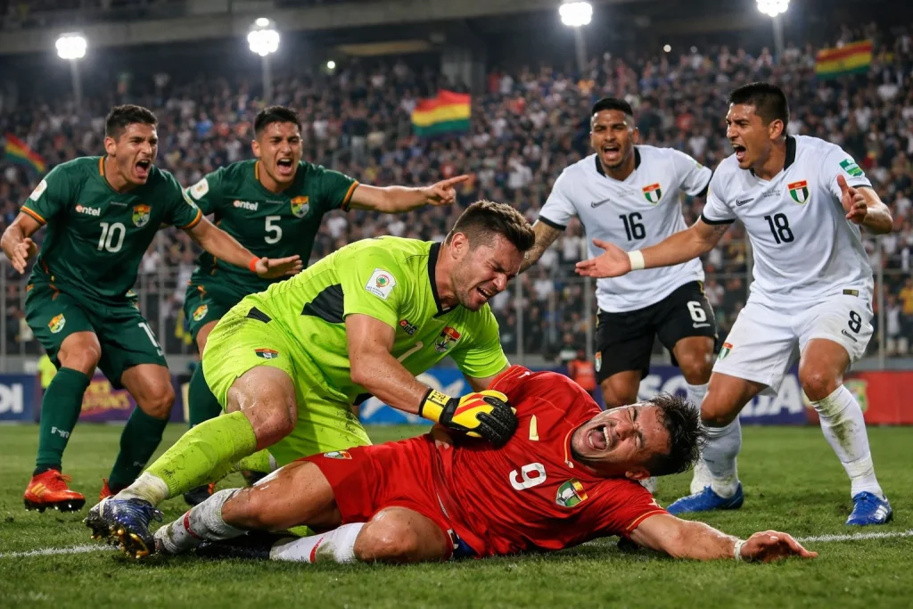 Pelea masiva en el partido Blooming vs Bolívar: qué ocurrió en el campo